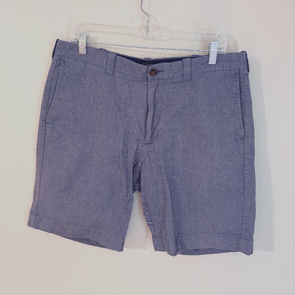 JCREW 9" Men's Gramercy Shorts, Size 34 waist. Blue. Great Condition!